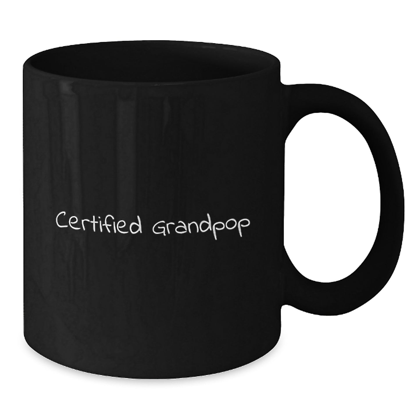 Funny Grandpop Gifts for Him - Birthday Unique Gifts from Family - 'Grandpop's Coffee Fuel' Black Coffee Mug - Additional