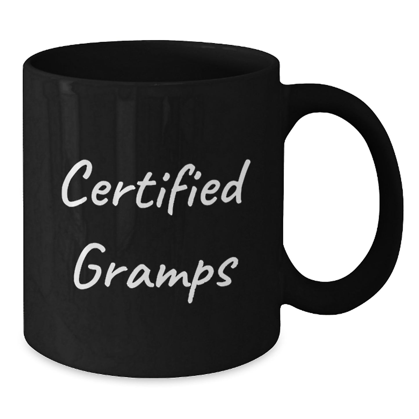 Funny Gramps Gifts, Unique Birthday Unique Gifts from Family, Black Coffee Mug - Additional