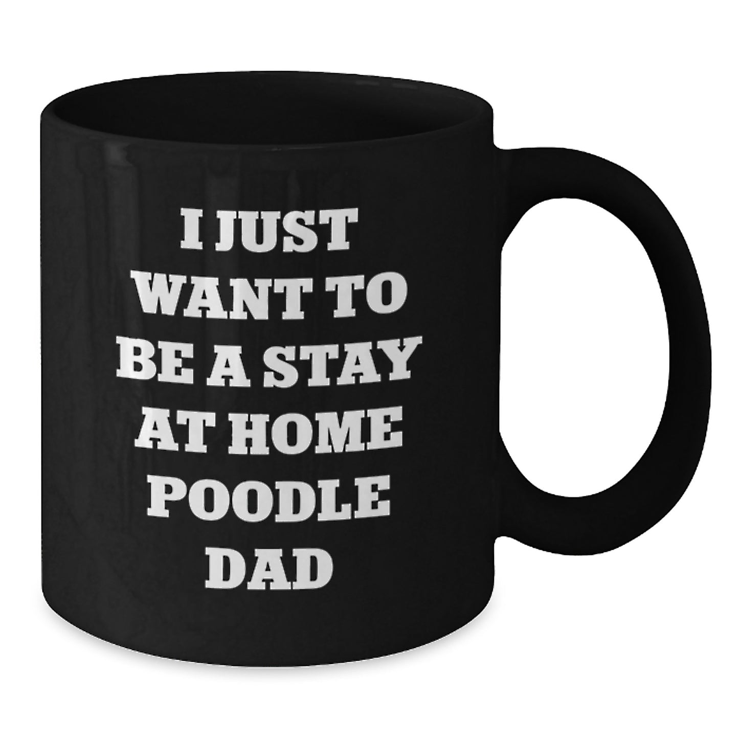 Funny Poodle Dog Black Coffee Mug Gifts for Him from Friends on Birthday Unique - Additional