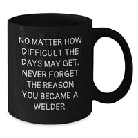 Load image into Gallery viewer, Funny Welder Gifts from Men for Family - Christmas Unique Mugs for Coffee Lovers - Never Forget The Reason You Became A Welder - Additional
