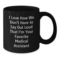 Load image into Gallery viewer, Funny Medical Assistant Gifts for Christmas Unique Black Coffee Mugs from Coworkers to Medical Assistant Friends - Additional
