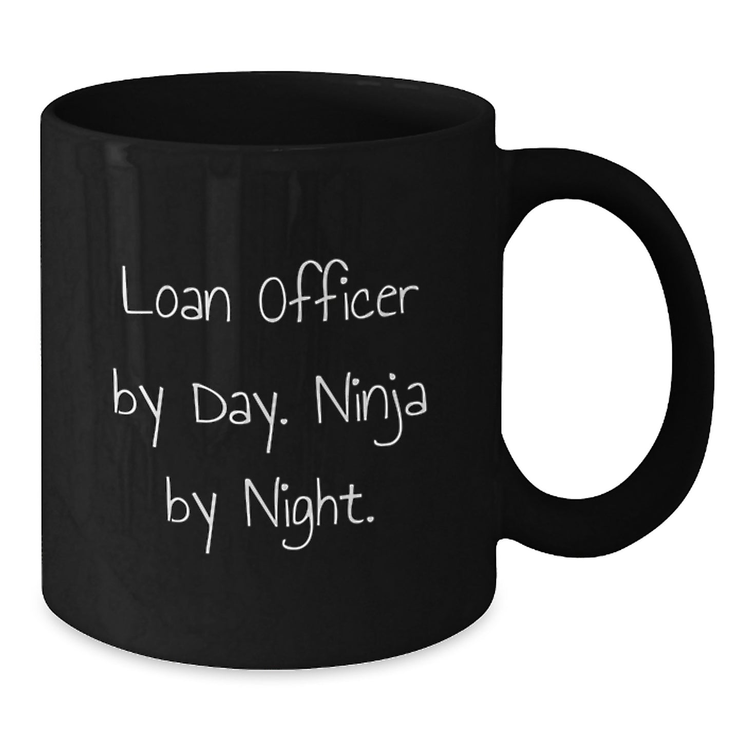 Loan Officer Gifts Unique Graduation Mugs from Friends - 'Loan Officer By Day. Ninja By Night.' Funny Quote Black Coffee Mug - Additional