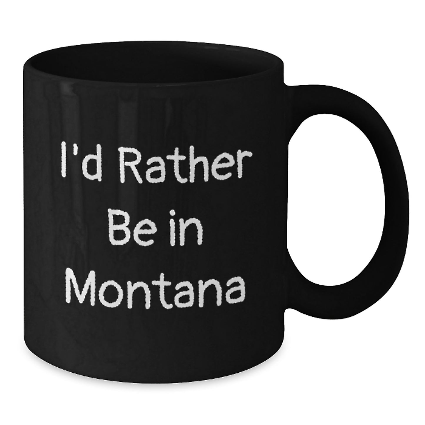 Montana Keepsake Black Coffee Mug for Him Birthday Gift 11oz Ceramic - Additional