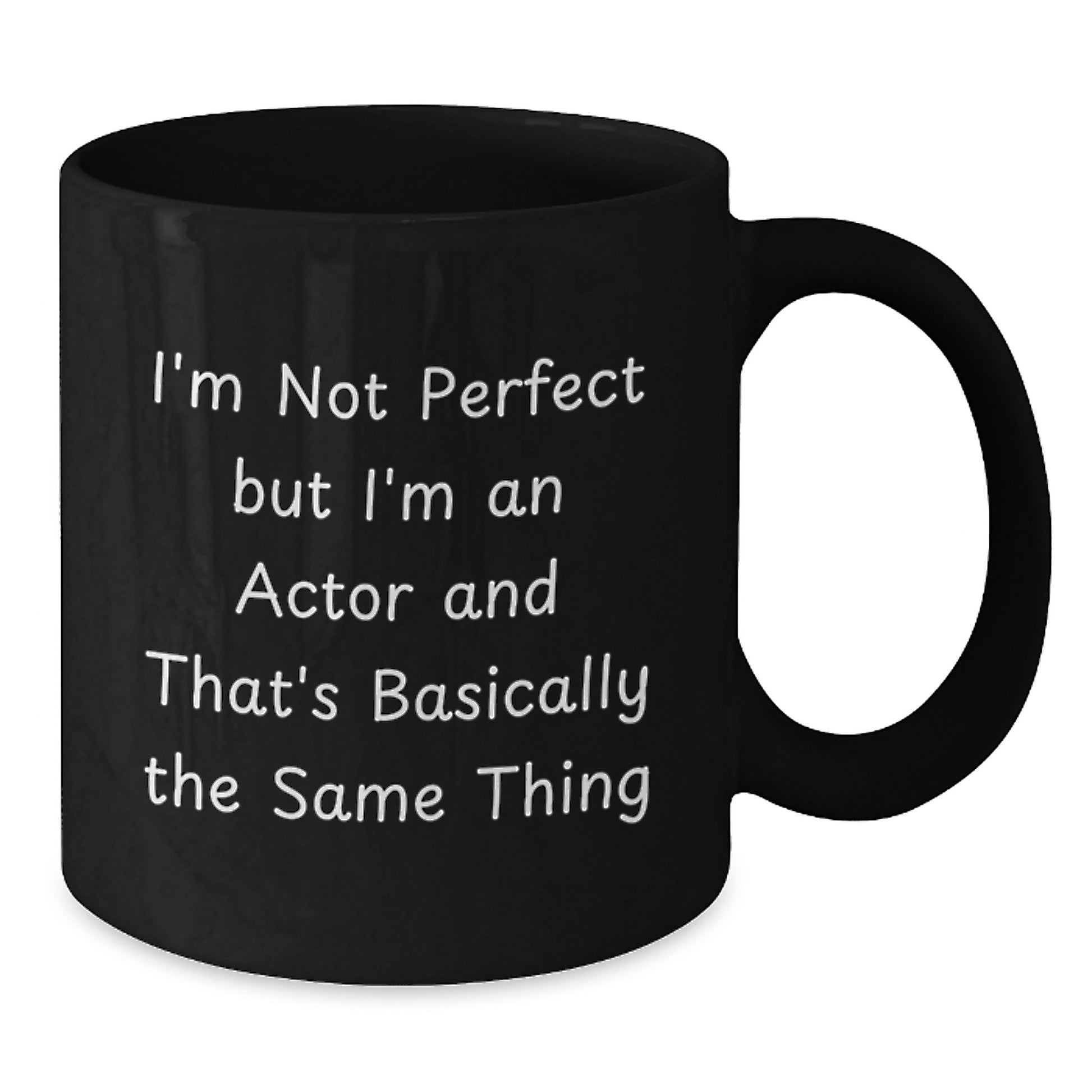 Actor Keepsake Ceramic 11oz Black Coffee Mug for Him Birthday Gift - Additional