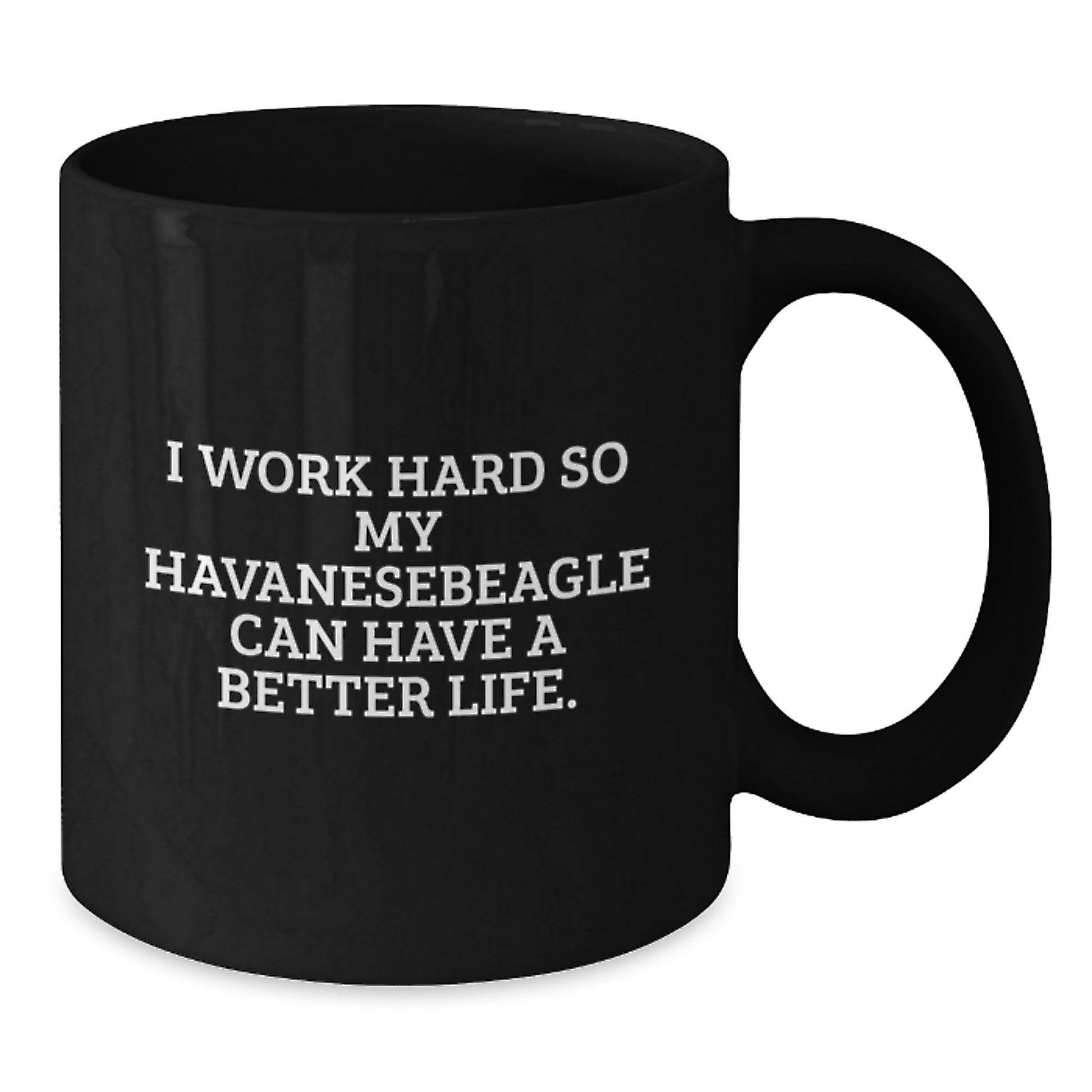 Havanese Dog Lovers Funny Gifts from Friends, Family, or Coworkers - Black Coffee Mug for Havanese Dog Enthusiasts, Birthday Unique Gifts for Women, Men, or Havanese Dog Owners - Additional