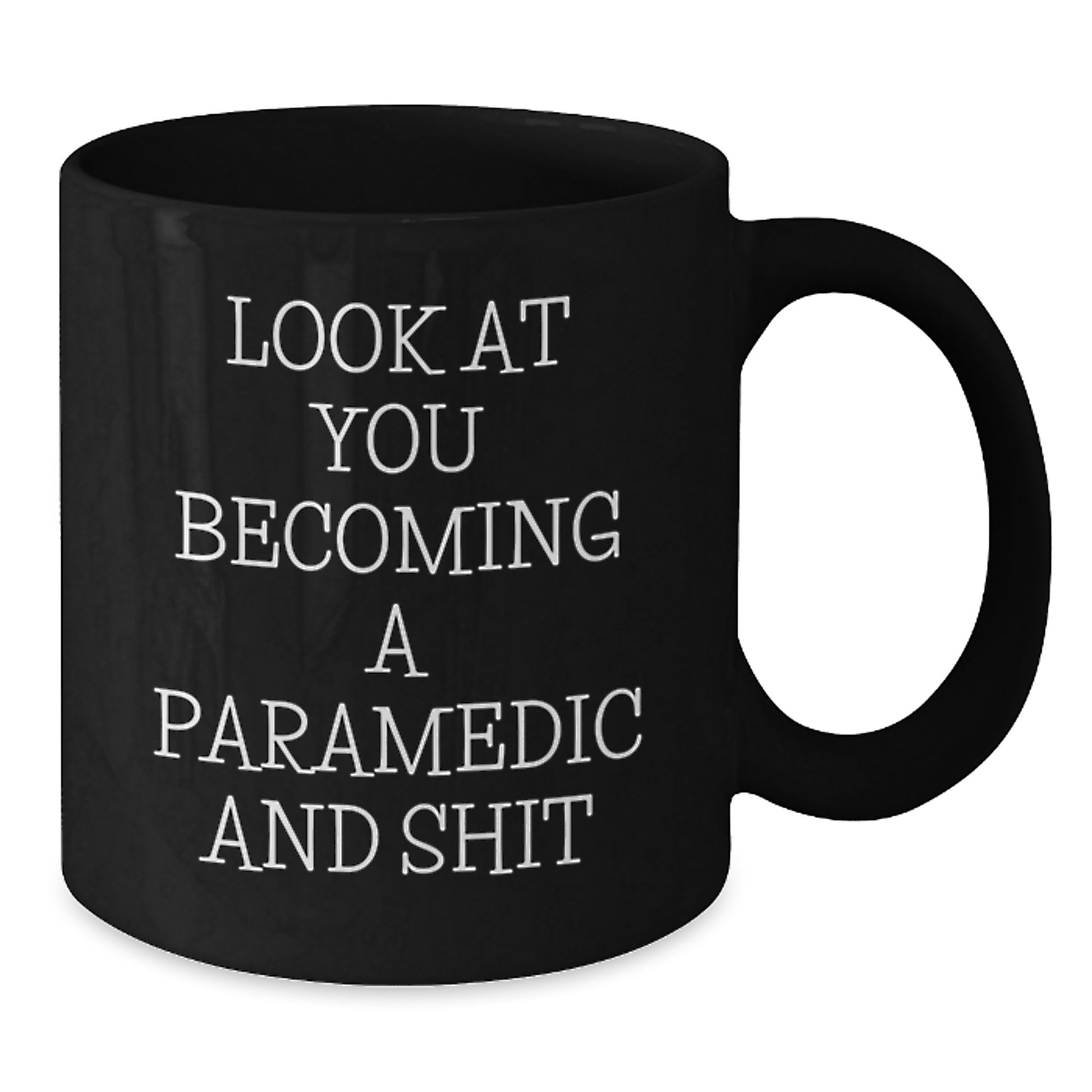 Funny Rescue Worker Gifts for Him, Rescue Worker Black Coffee Mug from Friends, Unique Graduation Gifts for Men - Additional