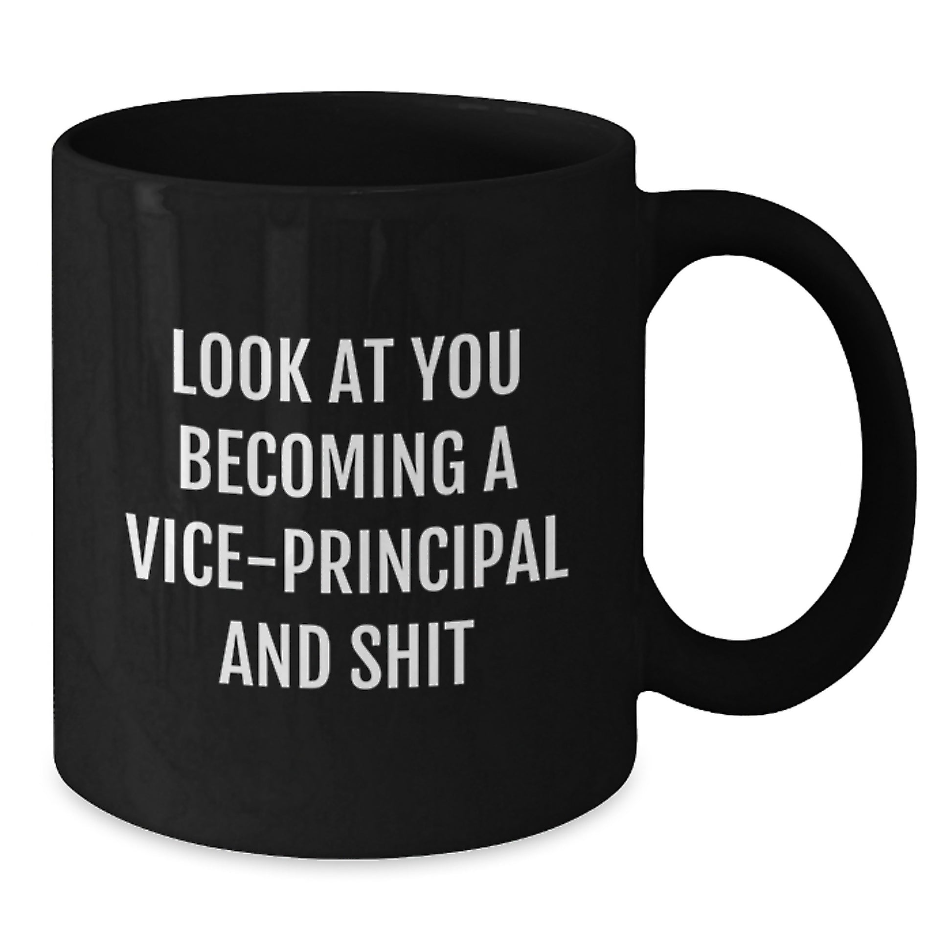 Funny Vice-Principal Mug for Graduation Gifts from Friends, 'Look At You Becoming A Vice-principal And Shit' - Additional