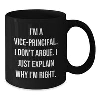 Load image into Gallery viewer, Funny Vice-principal Gifts from Men to Vice-principal, Black Coffee Mugs with Inspirational Quote, Graduation Unique Gifts - Additional
