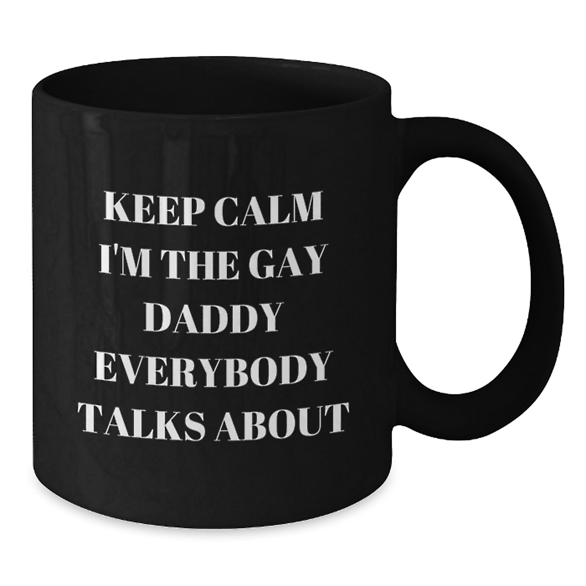 Funny Gay Daddy Black Coffee Mug, Gifts from Men, Unique Graduation Gifts for Daddy - Additional