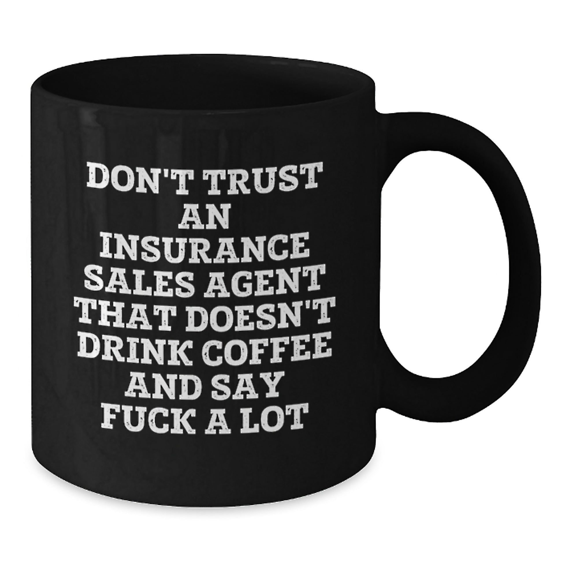 Funny Insurance Sales Agent Gifts, Black Coffee Mug, Christmas Unique Presents for Insurance Sales Agent Friends from Coworkers - Additional