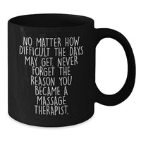 Load image into Gallery viewer, Inspirational Quotes for Massage Therapist Gifts, Funny Black Coffee Mug for Christmas, Gifts from Friends for Massage Therapist - Additional
