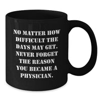 Load image into Gallery viewer, Gifts from Family to Physicians, Inspiring Black Coffee Mugs for Doctors, Christmas Unique Gifts for Men - Additional
