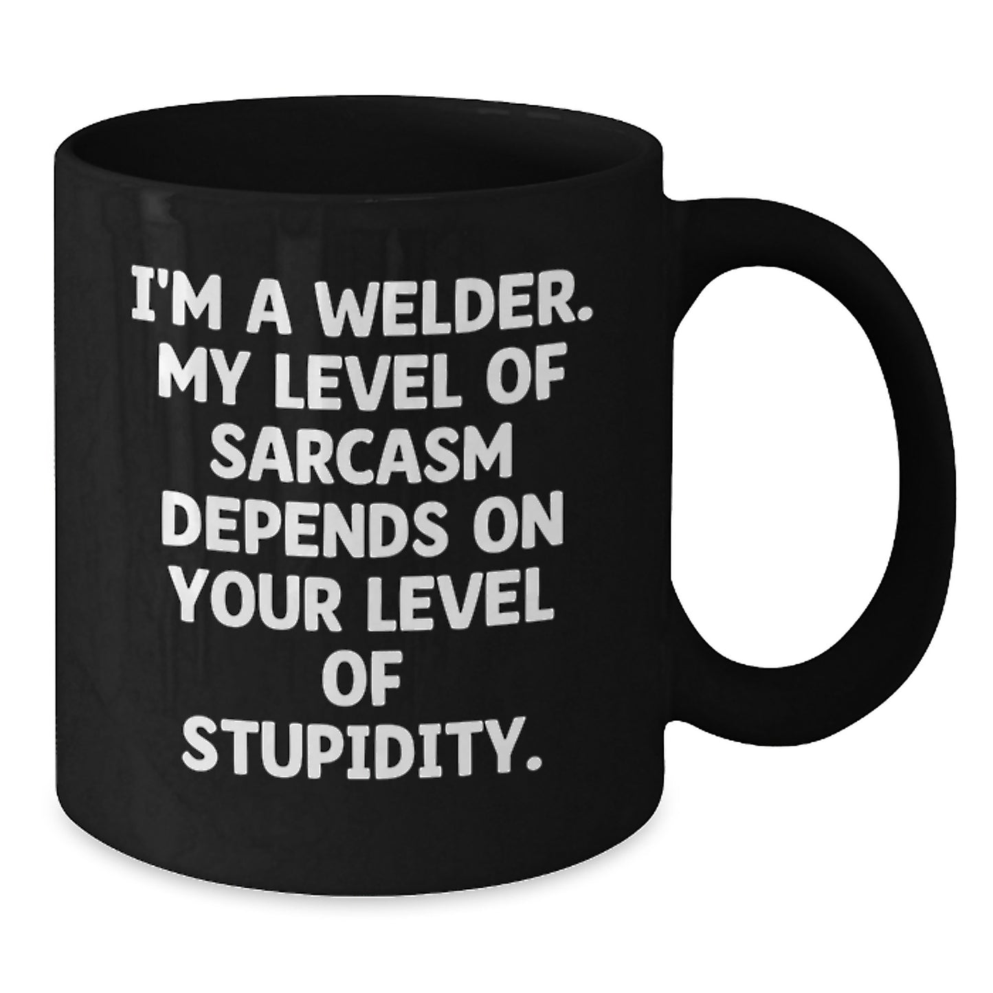 Funny Sarcasm Welder Black Coffee Mug Gifts from Friends for Men, Unique Christmas Unique Gifts - Additional