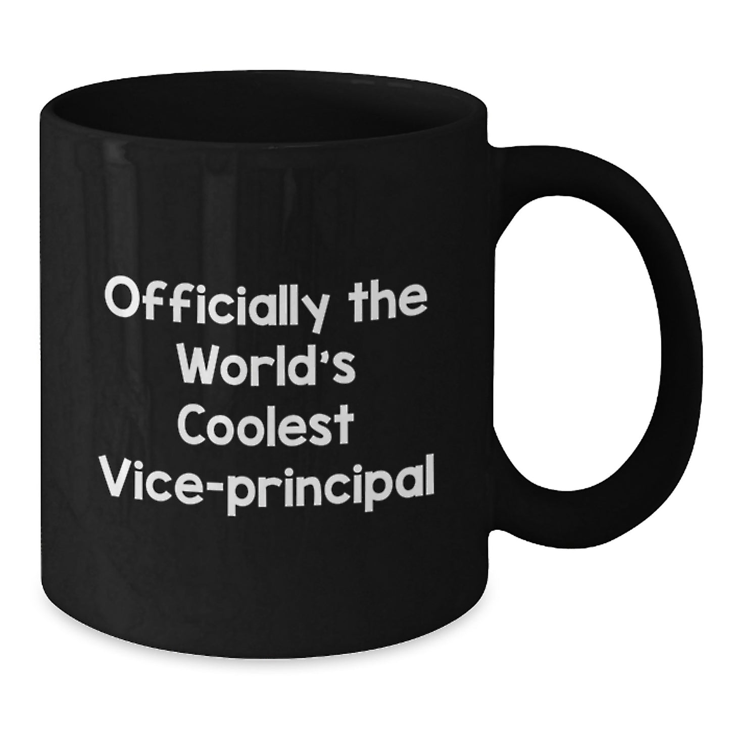 Gifts for Vice-principal from Friends, 'Officially The World's Coolest Vice-principal' Funny Christmas Black Coffee Mugs - Additional