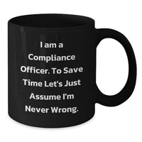 Load image into Gallery viewer, Compliance Officer Humor Gifts from Friends to Men Christmas Unique Mugs - Additional
