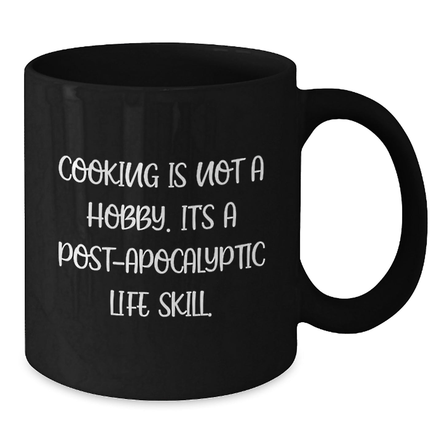 Funny Cooking Gifts for Men from Friends - Black Coffee Mug, 11oz or 15oz, Ceramic, Microwave and Dishwasher Safe, Ideal Gift for Christmas Unique - Additional