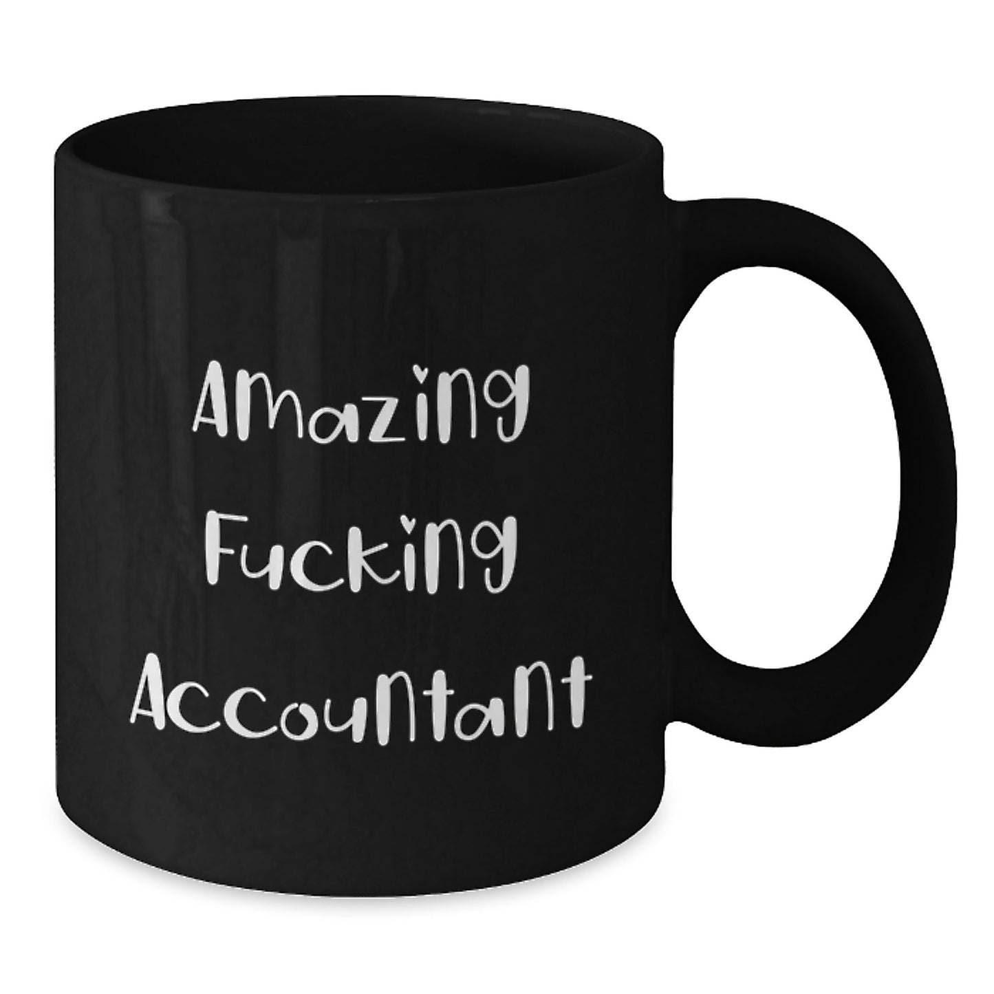 Funny Accountant Gifts, Unique Black Coffee Mugs from 'Amazing F--king Accountant' for Mother's Day, Perfect for Accountant Friends and Family - Additional
