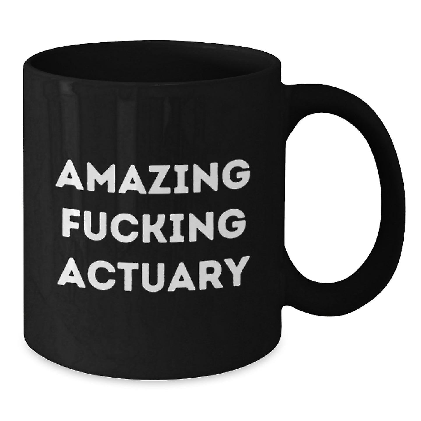 Funny Actuary Black Coffee Mug Gifts from Friends - Unique Valentine's Unique Gifts for Actuary Men, Perfect for Valentine's Unique Valentine's Gifts from Friends to Men - Additional