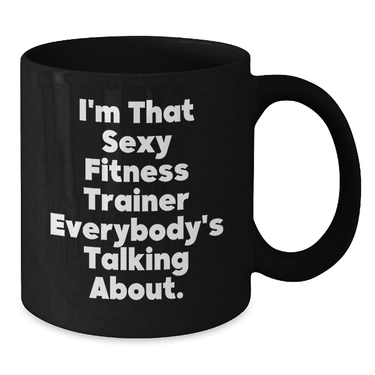 Fitness Trainer Gifts from Men for Women Funny Black Coffee Mug Christmas Unique Presents - Additional