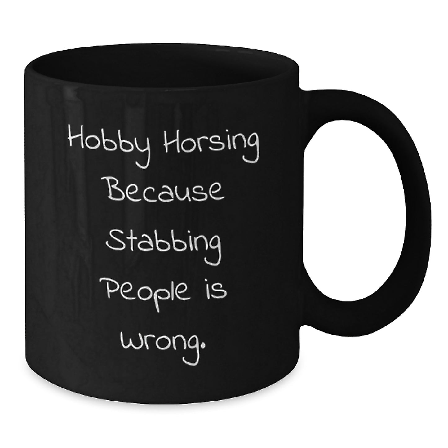 Hobby Horsing Fun Black Coffee Mugs Funny Quote Gifts from Friends for Hobby Horsing Enthusiasts Birthday Morning - Additional