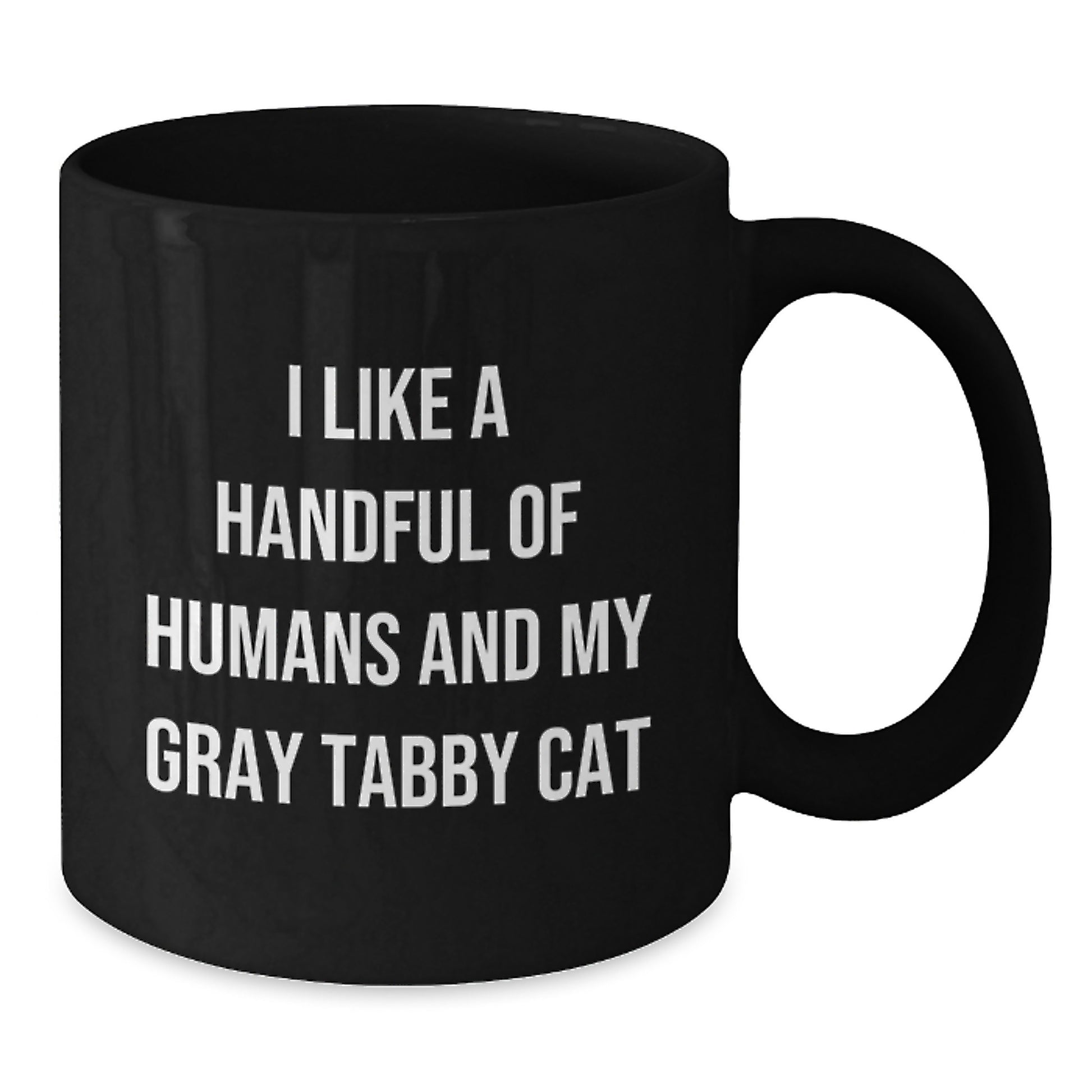 Funny Gray Tabby Cat Black Coffee Mugs Gifts from Men to Women for Mother's Day Unique Gift Ideas - Additional