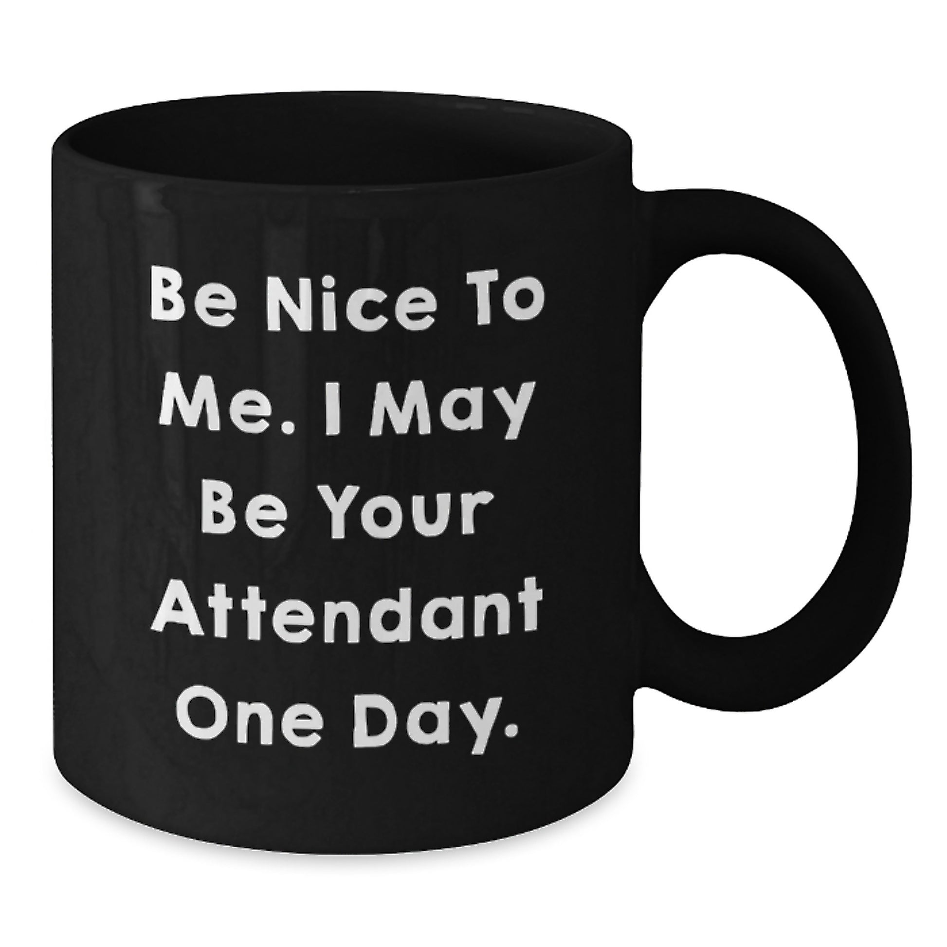 Funny Attendant Gifts for Men from Friends on Father's Day Unique Black Coffee Mugs - Additional