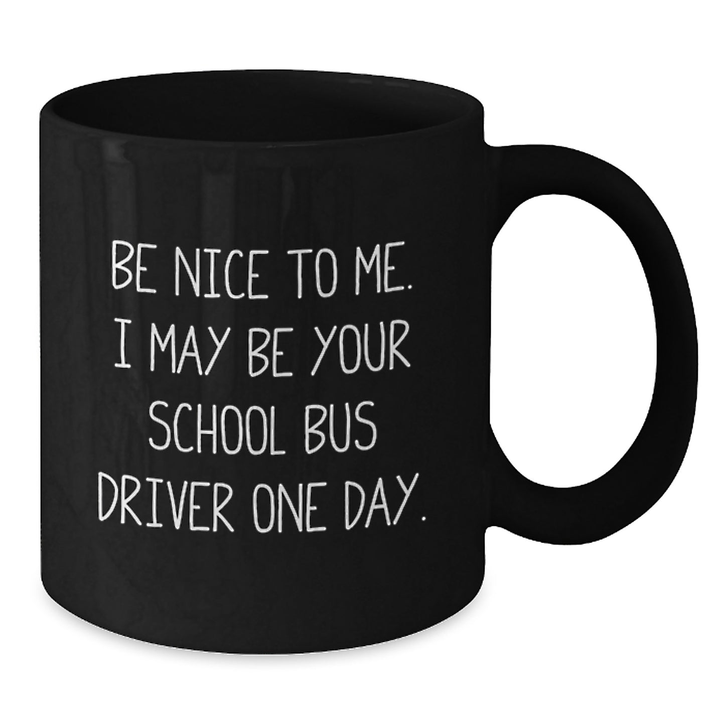 School Bus Driver Humor Funny Black Coffee Mug Gifts from Family for School Bus Driver Dad on Father's Day - Additional