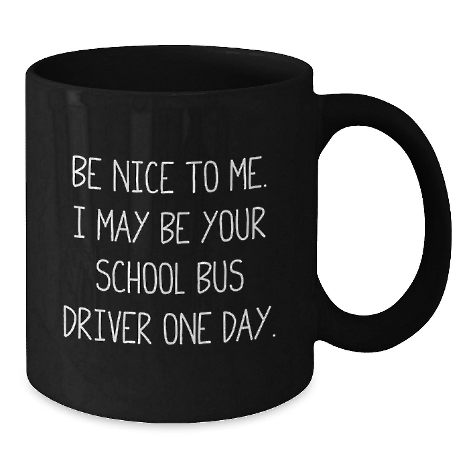 School Bus Driver Humor Funny Black Coffee Mug Gifts from Family for School Bus Driver Dad on Father's Day - Additional