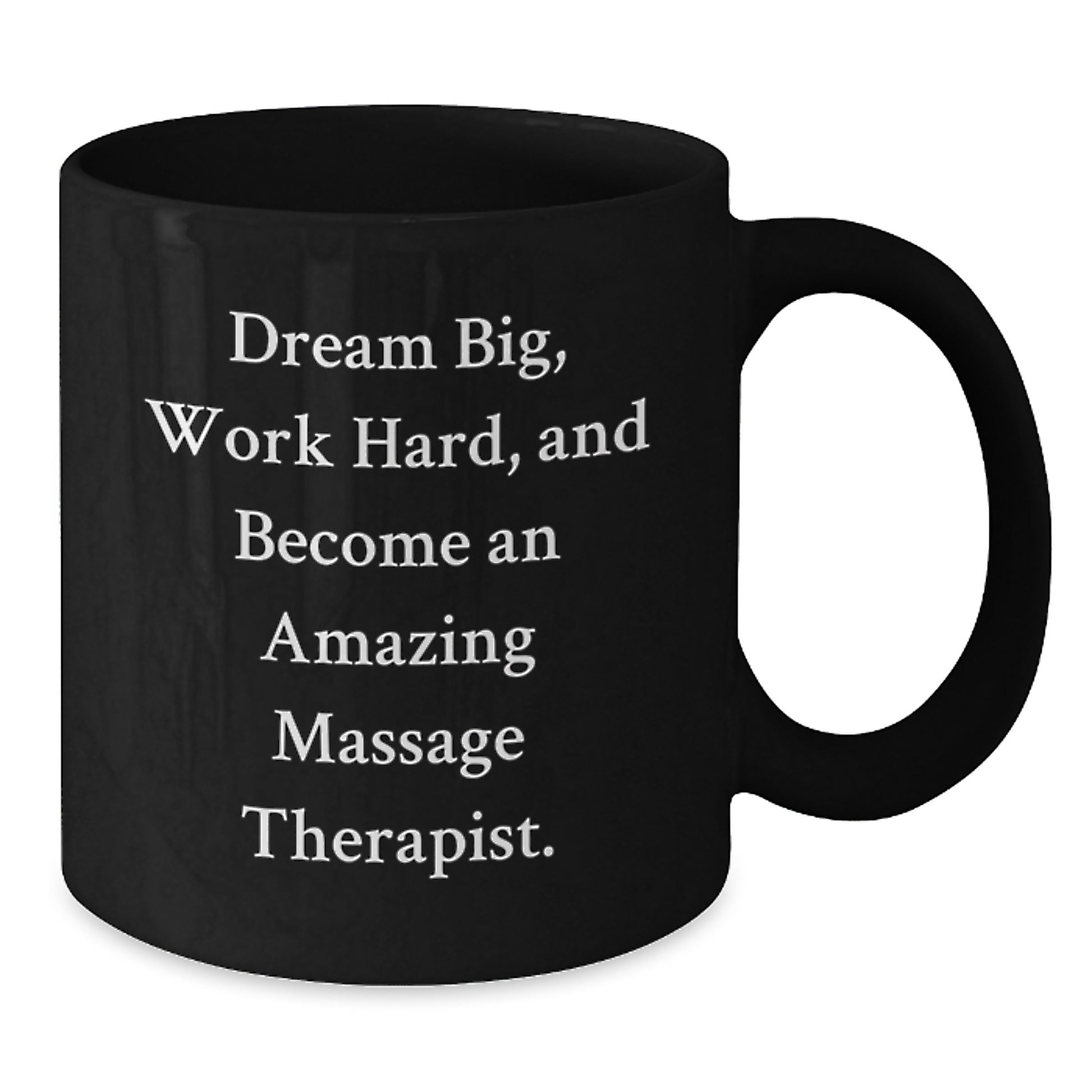 Gifts for Massage Therapist Friends - Inspirational Coffee Mug for Graduation, Funny Massage Therapist Gifts for Women, Black Ceramic 11oz/15oz Mug - Additional