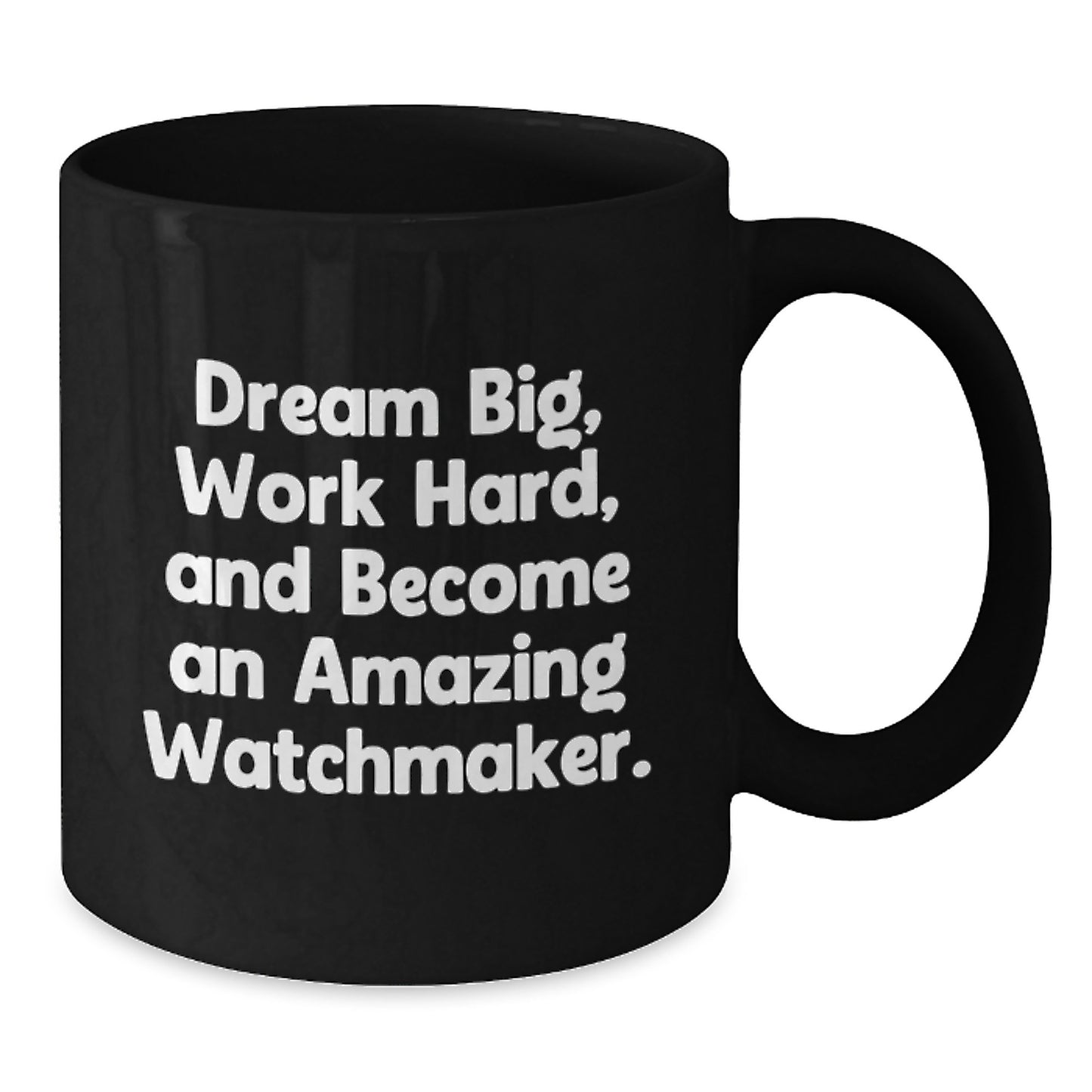Funny Watchmaker Gifts for Men, Unique Black Coffee Mug for Watchmaker Friends, Graduation Unique Gifts from Family - Additional