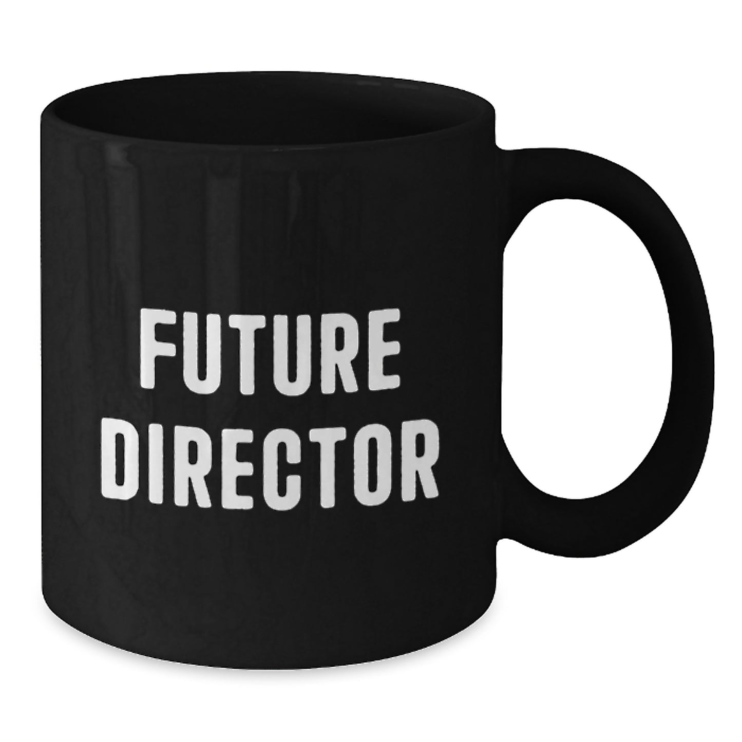 Funny Quotes for Future Director Graduation Unique Gifts from Family - Black Coffee Mug, Inspirational Director Gifts for Him - Additional