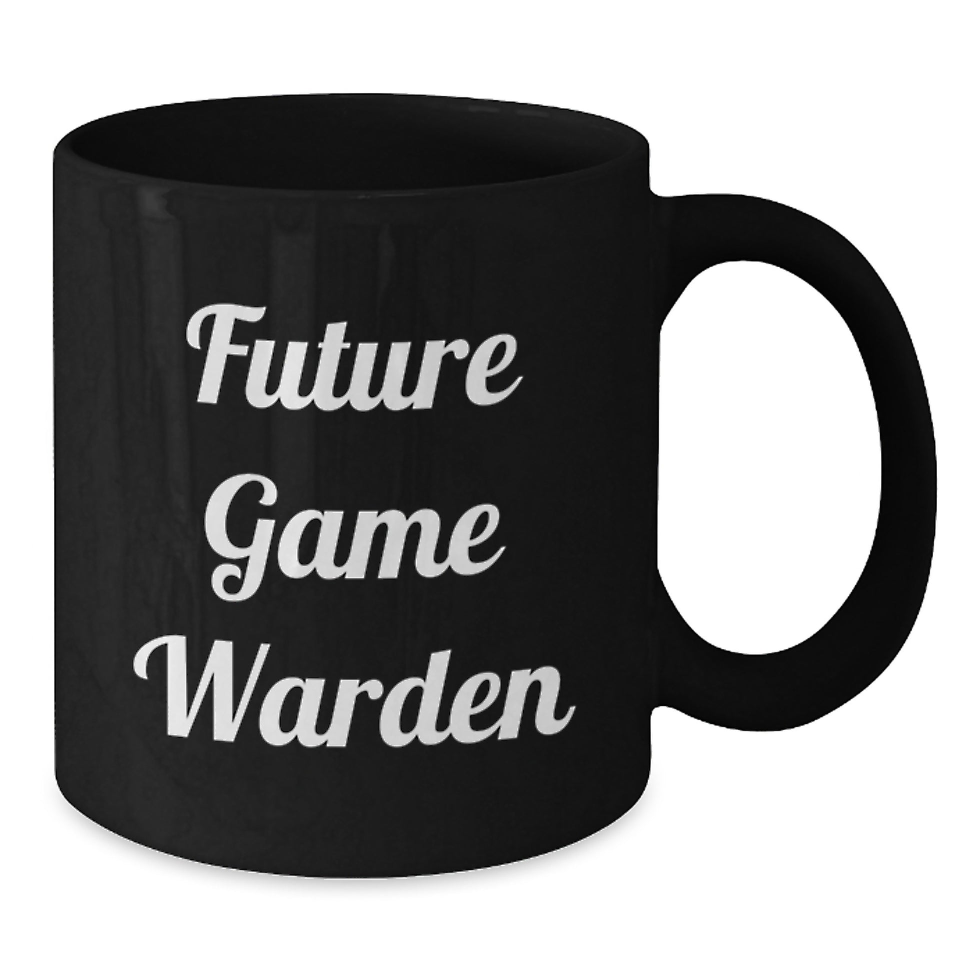 Future Game Warden Inspirational Gifts from Friends for Men, Funny Black Coffee Mug for Graduation Unique Gifts, Ceramic Mug 11oz or 15oz - Additional
