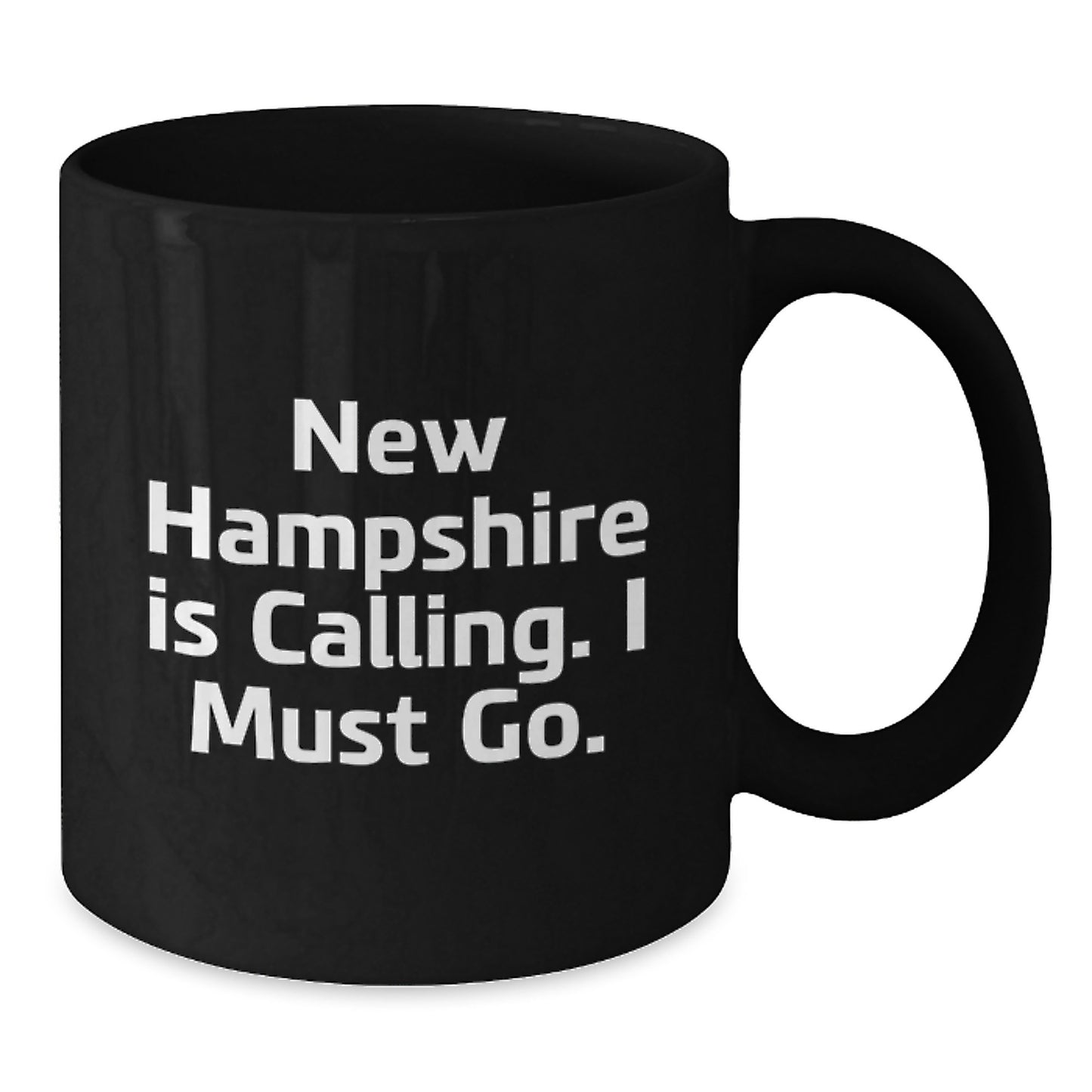 New Hampshire Gifts, Funny Quote Mugs, Black Coffee Mug - Gifts for Men from New Hampshire, Birthday Unique Gifts for Family - Additional
