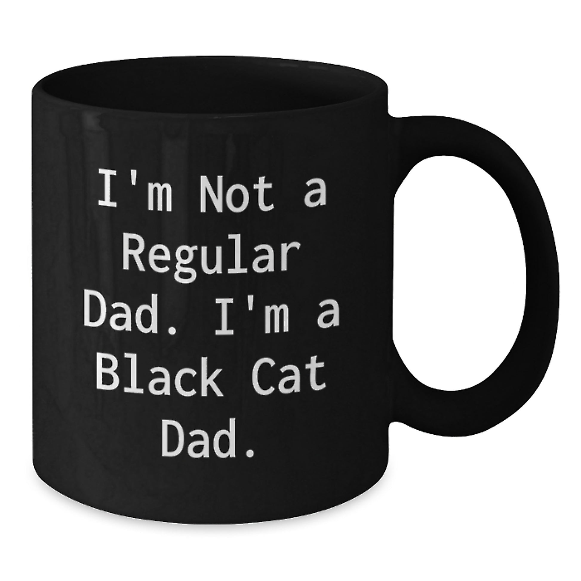 Funny Black Cat Dad Quotes Black Coffee Mugs Gifts from Men to Friends for Graduation Unique - Additional