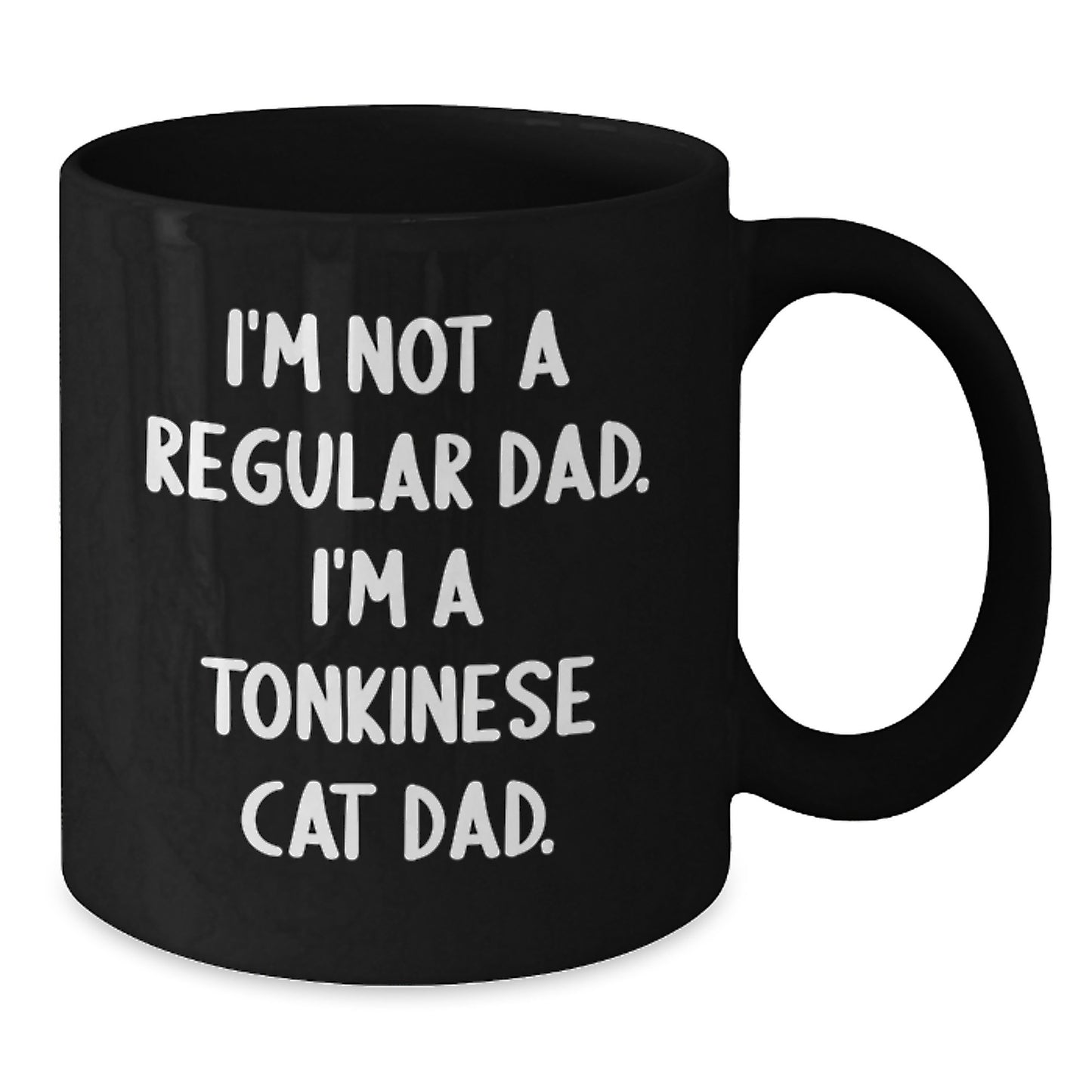 Funny Gifts from Men to Tonkinese Cat Lovers, Black Coffee Mug for Graduation Unique - Additional