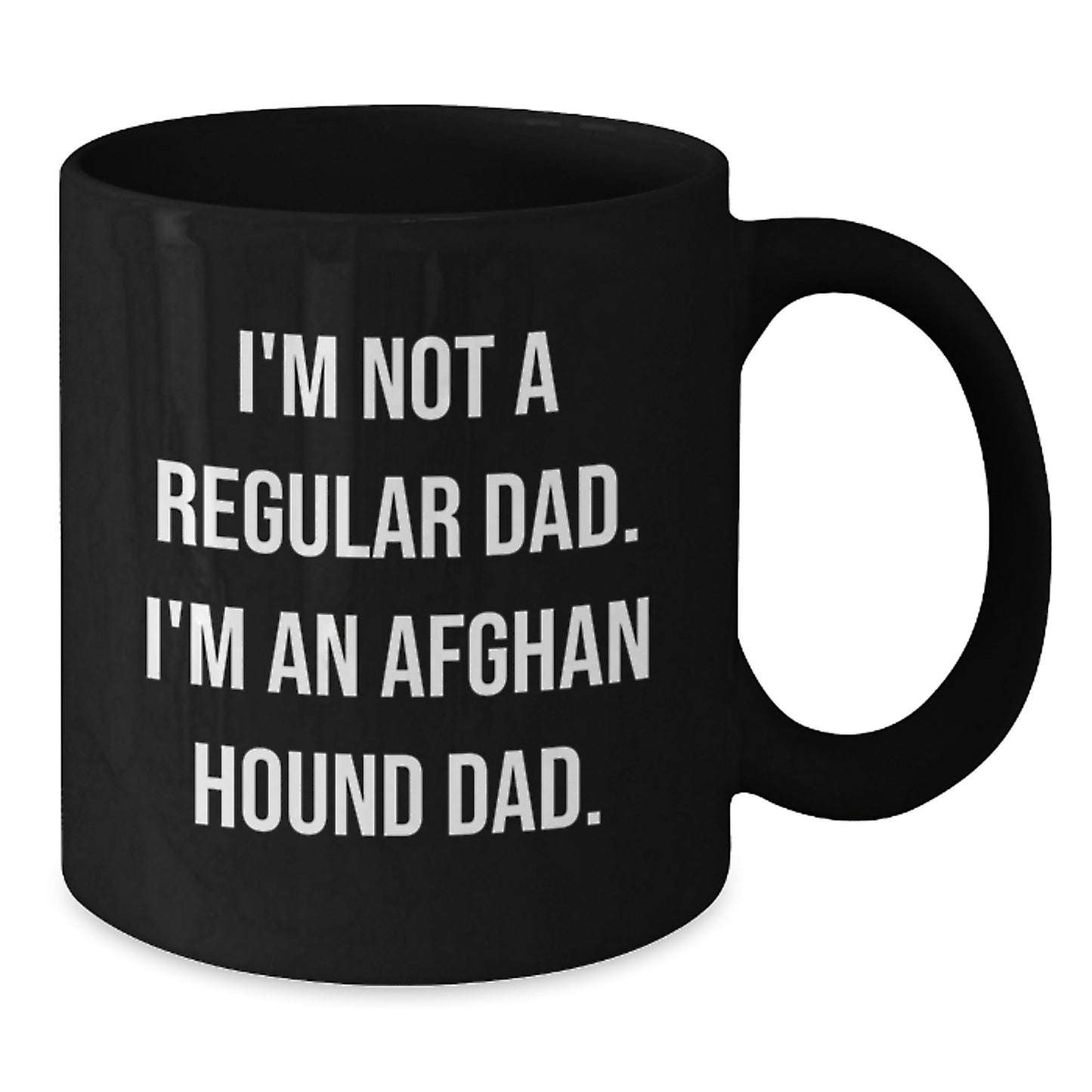 Funny Afghan Hound Dog Black Coffee Mugs, Gifts from Dad for Graduation, Men's Unique Unique Gifts for Afghan Hound Dog Lover - Additional