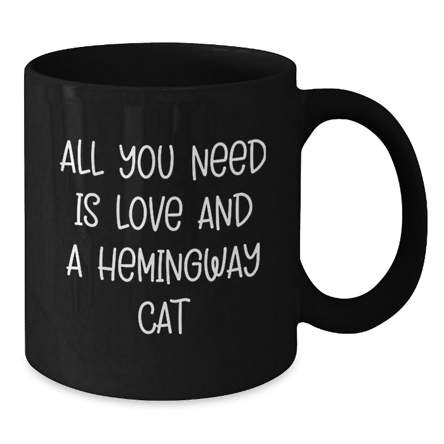 Funny Hemingway Cat Quotes Black Coffee Mug Gifts from Men to Friends - Additional