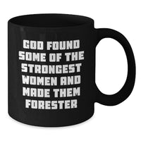 Load image into Gallery viewer, Funny Forester Gifts for Women, Black Coffee Mugs from Men, Unique Valentine's Unique Forester Black Coffee Mug Gifts - Additional
