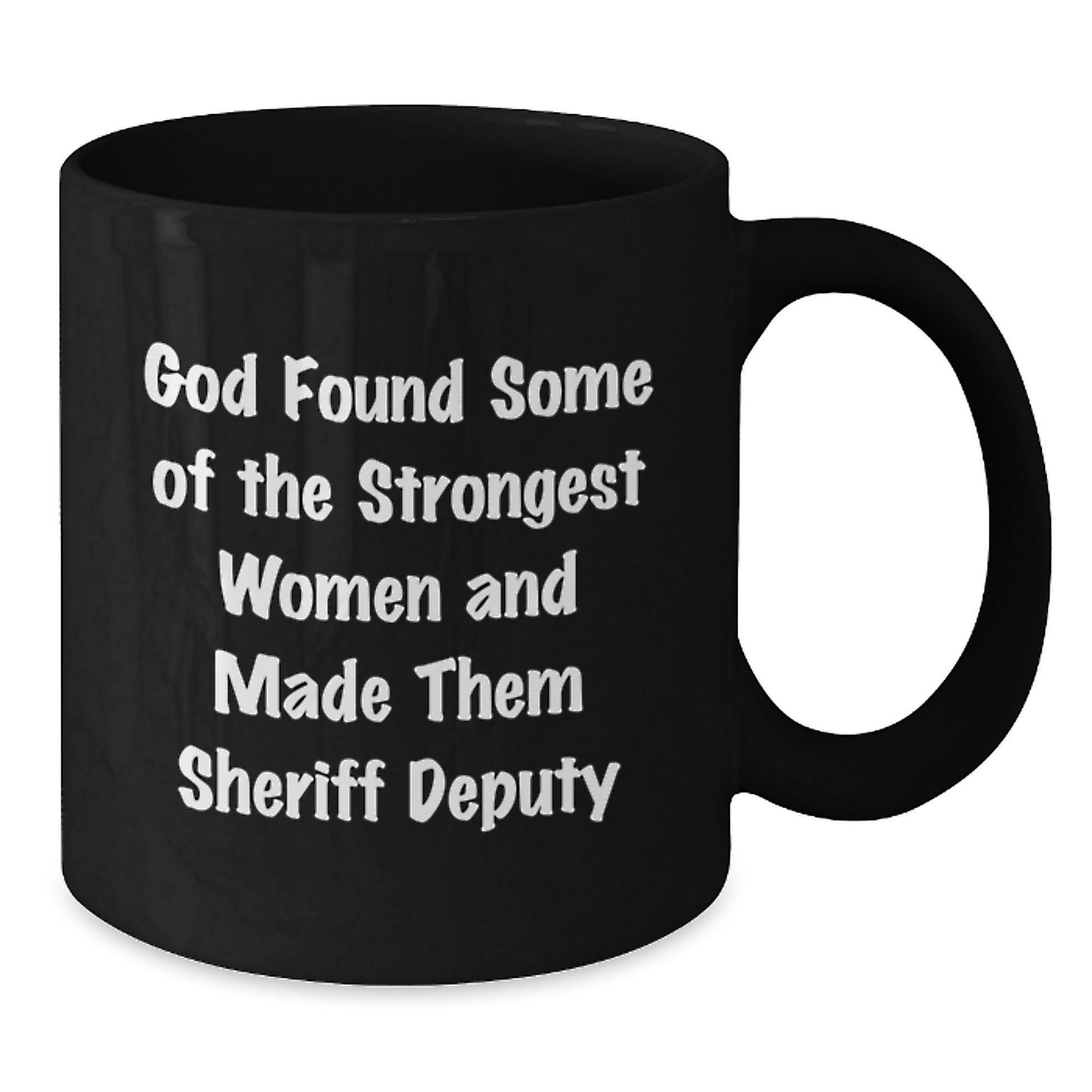 Funny Sheriff Deputy Christmas Unique Gifts for Men Women from Friends Coworkers Family - Black Coffee Mug - Additional