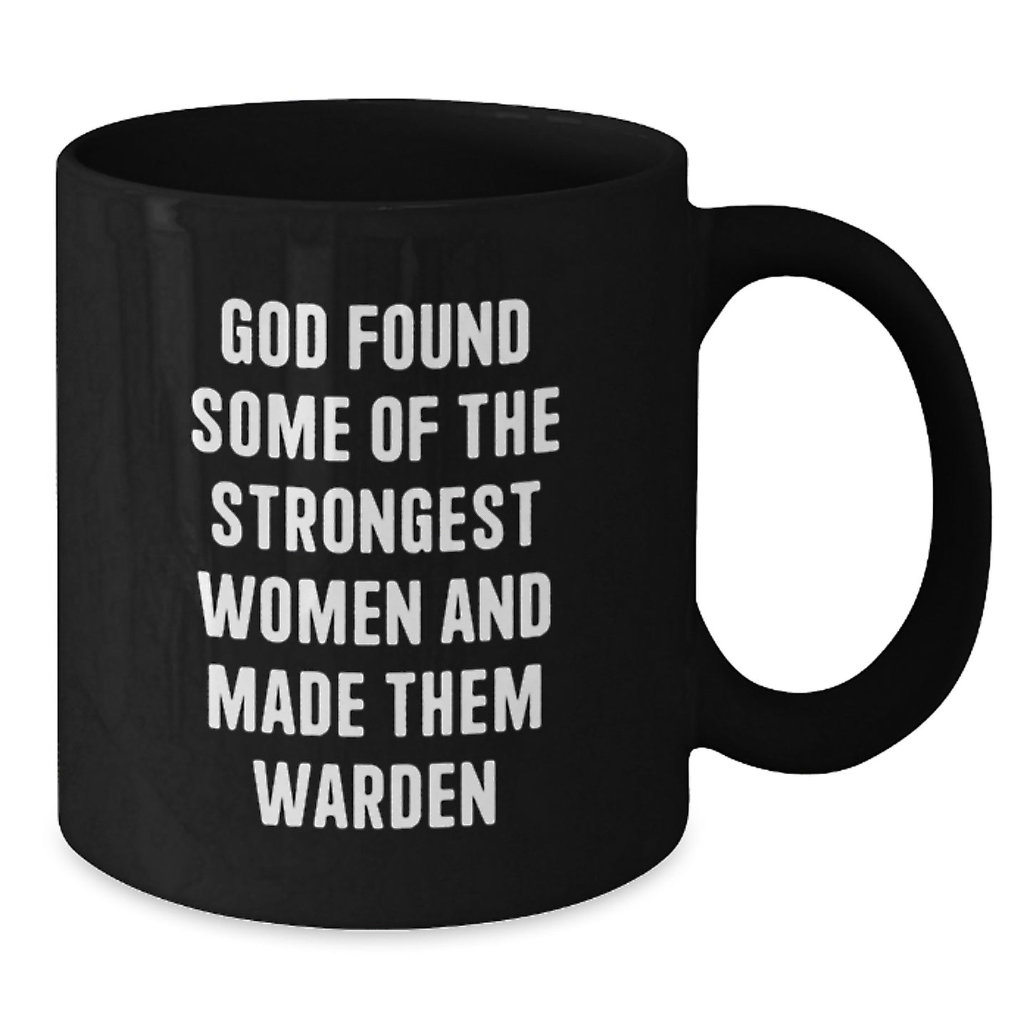 Warden Keepsake Ceramic Black Coffee Mug for Him Birthday Gift 11oz - Additional