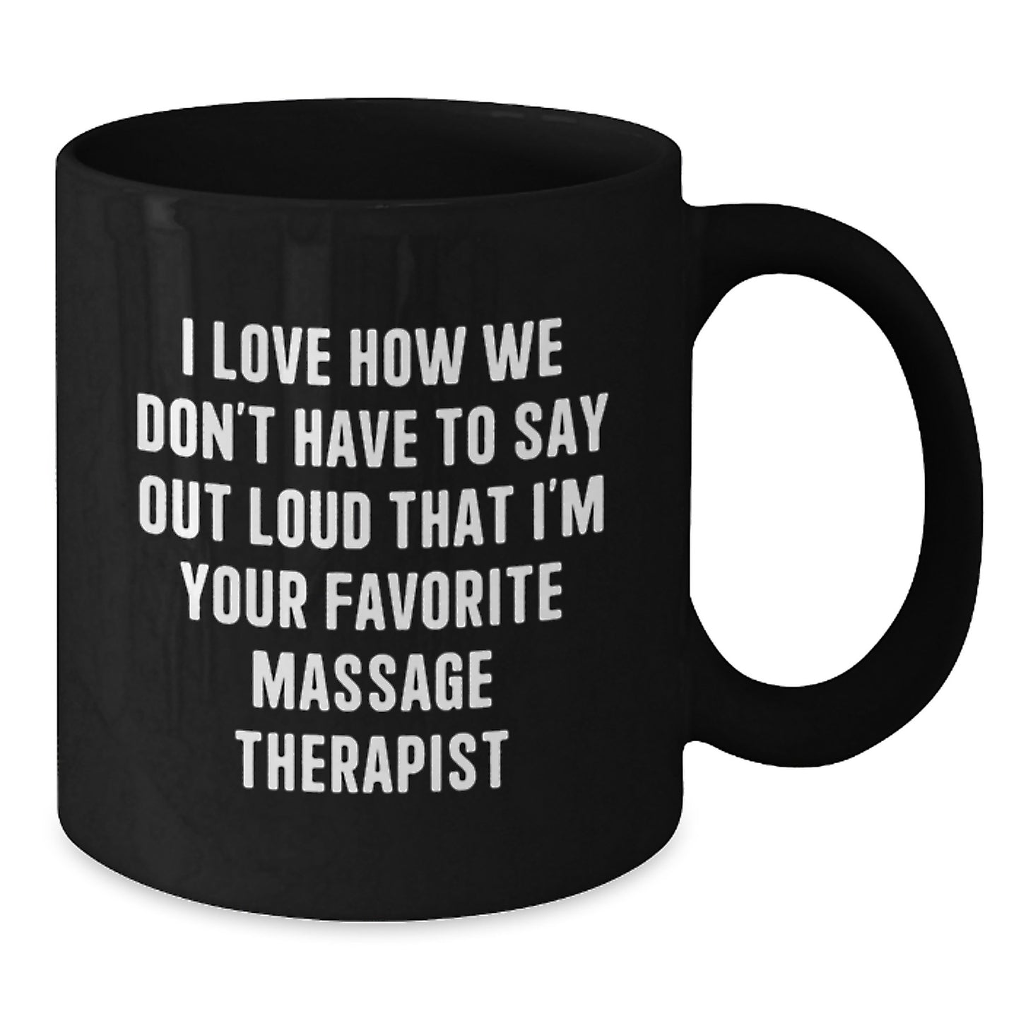 Funny Quote Gifts for Massage Therapist, Black Coffee Mug, Christmas Unique Gifts from Friends, Family, Coworkers - Additional