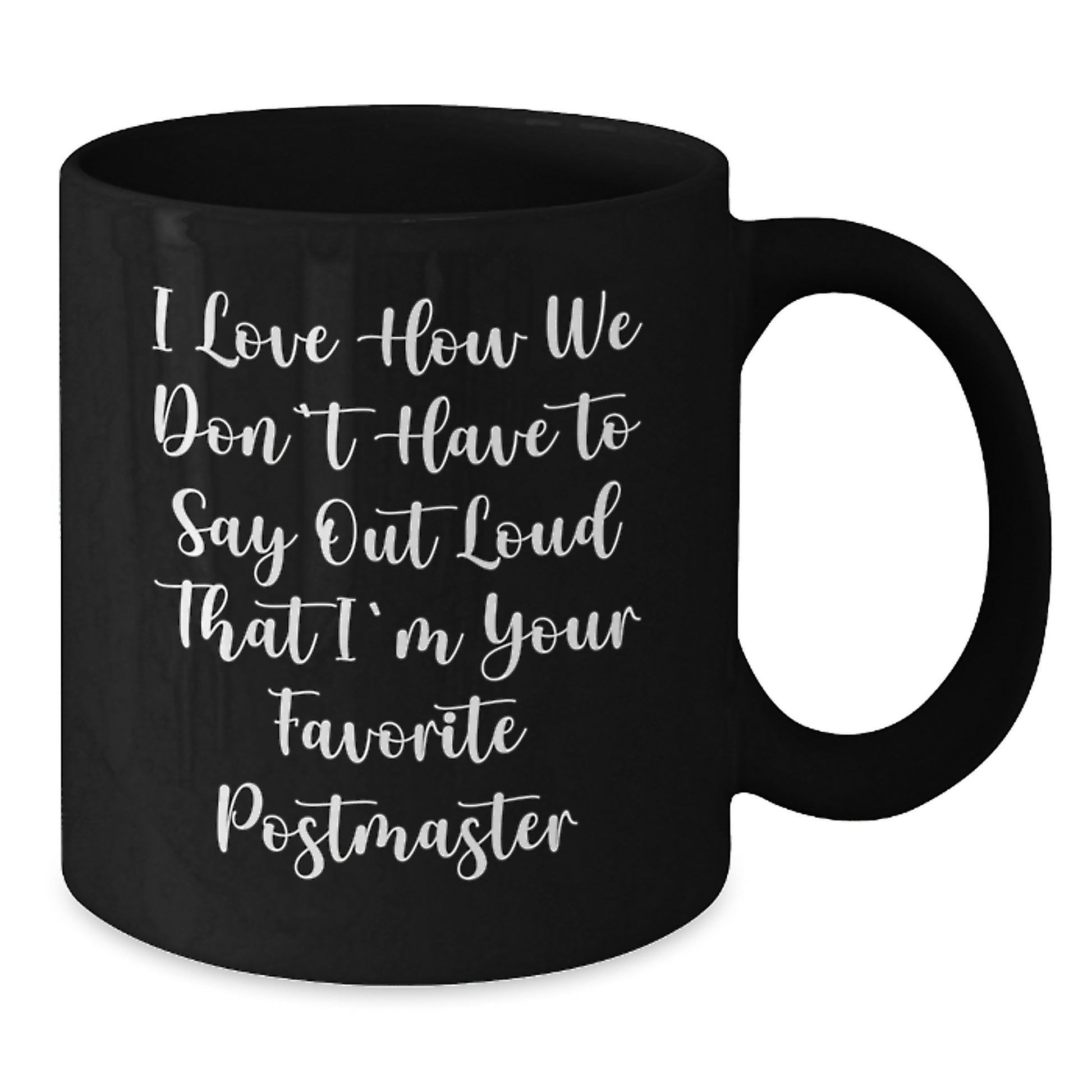 Funny Postmaster Black Coffee Mug Gifts from Friends for Graduation Unique Celebration - Additional