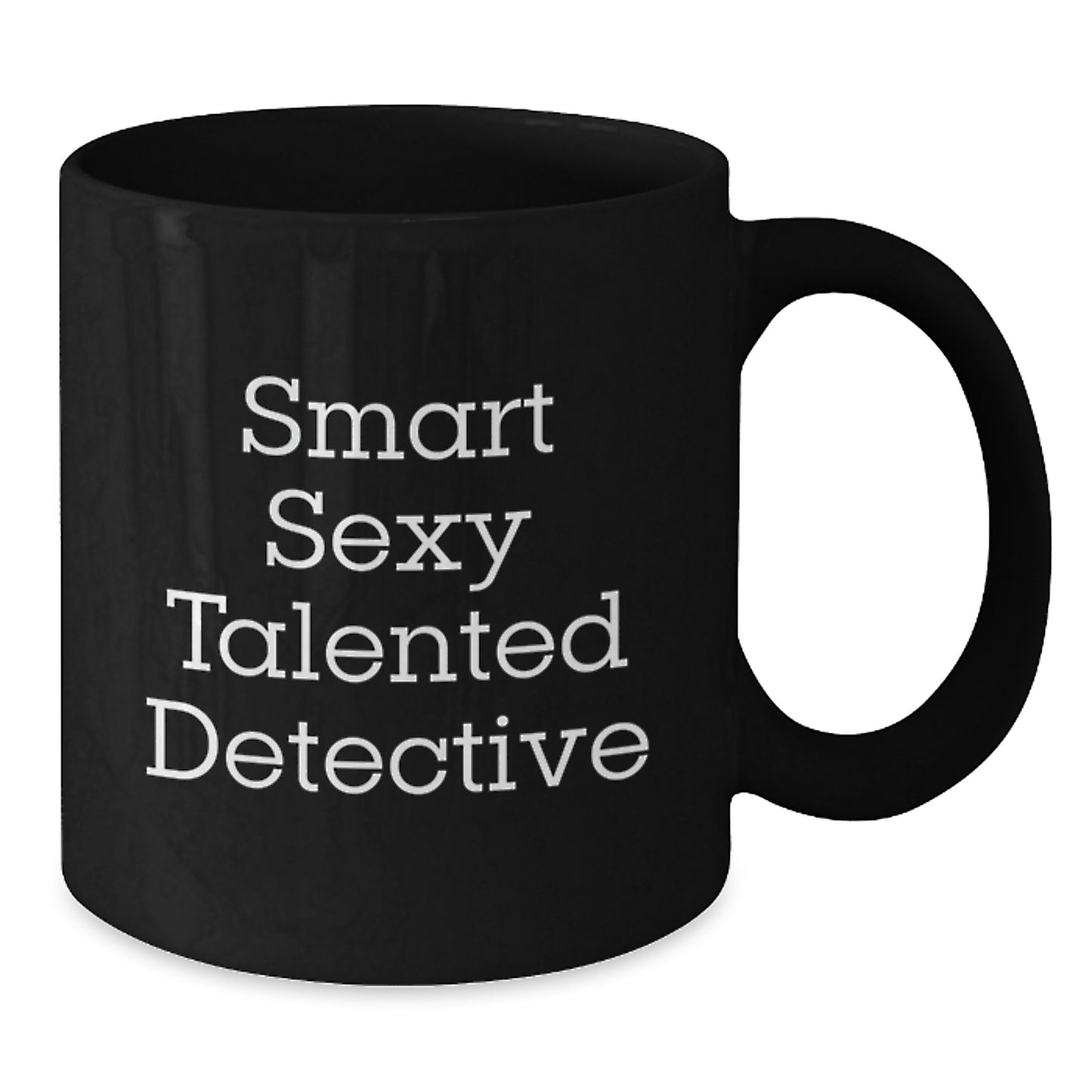 Funny Detective Quotes Black Coffee Mug for Detective Enthusiasts Gifts from Friends, Perfect for Graduation Unique Gifts - Additional