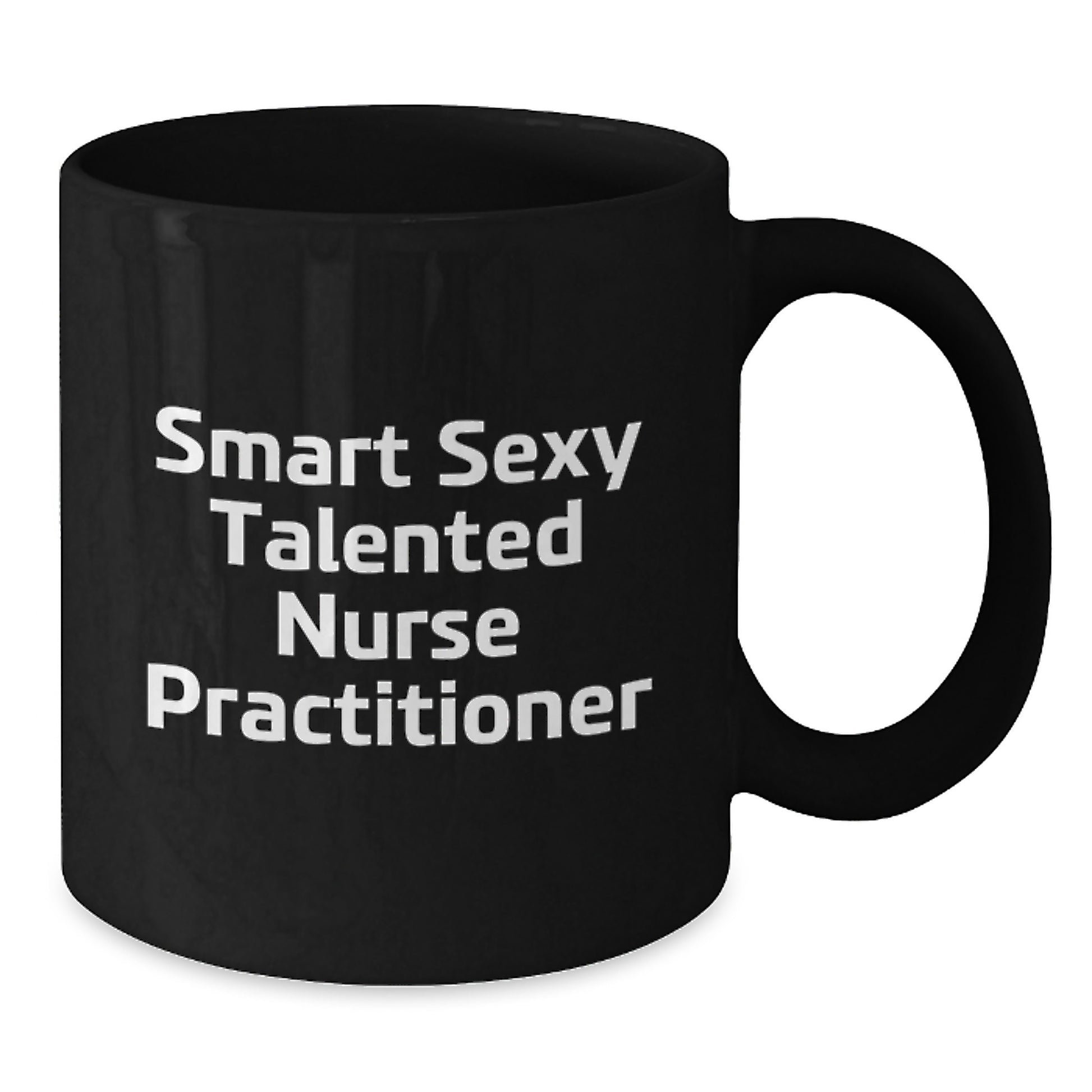 Funny Quirky Gifts for Nurse Practitioner Friends, Black Coffee Mug, Smart Sexy Talented NP Graduation Unique Gifts from Men Women Family - Additional