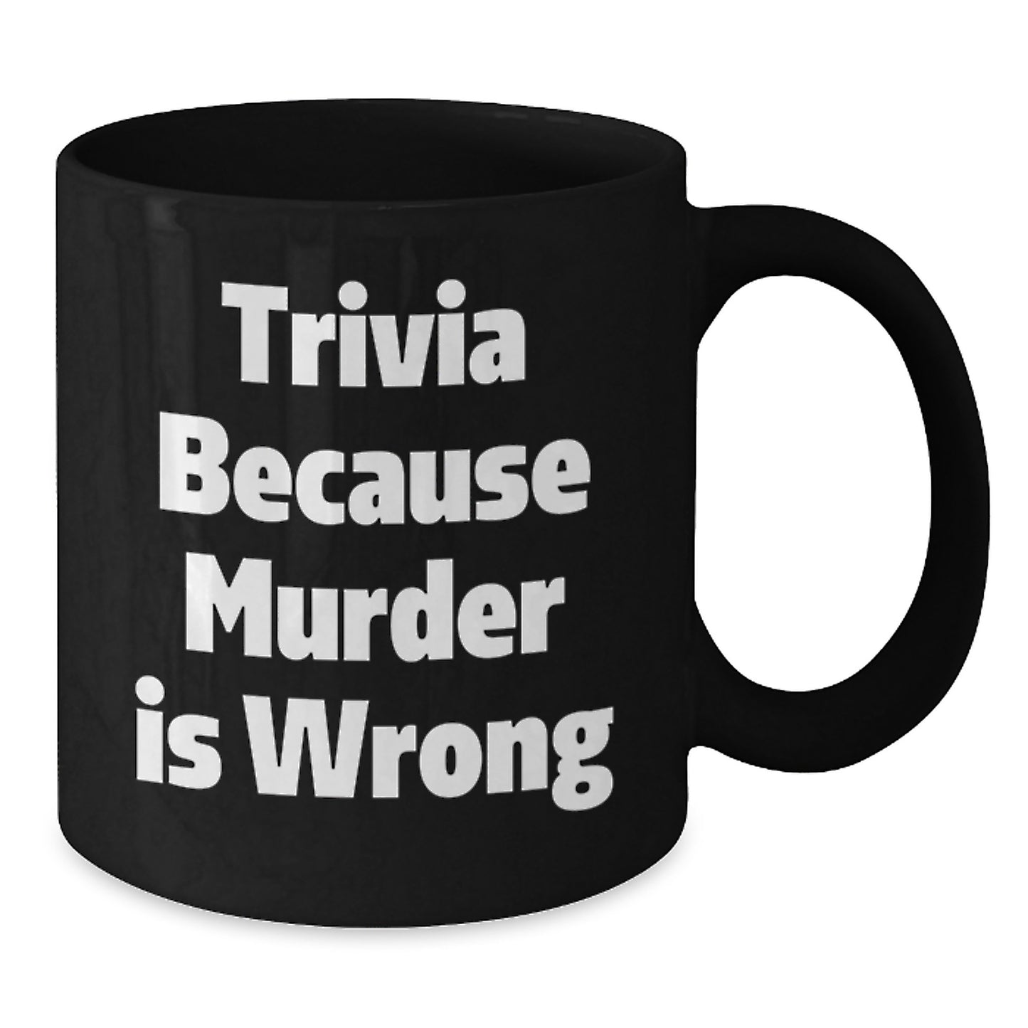 Funny Trivia Gifts for Men from Friends - Trivia Black Coffee Mug for Graduation Unique Gifts - Additional