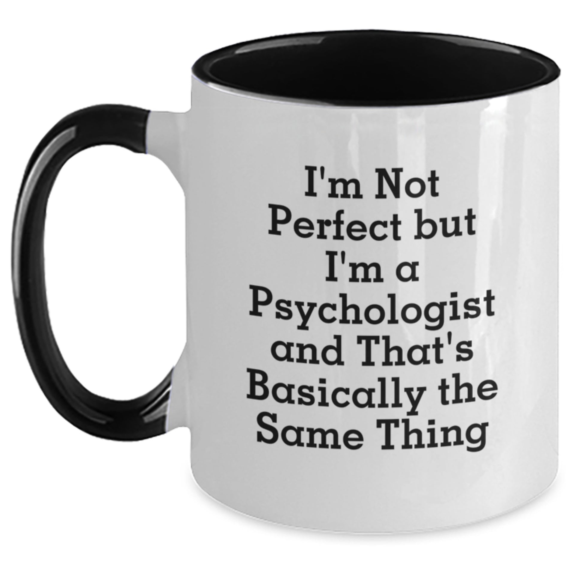 Psychologist Keepsake Two Tone Coffee Mug Birthday Gift for Him - Main