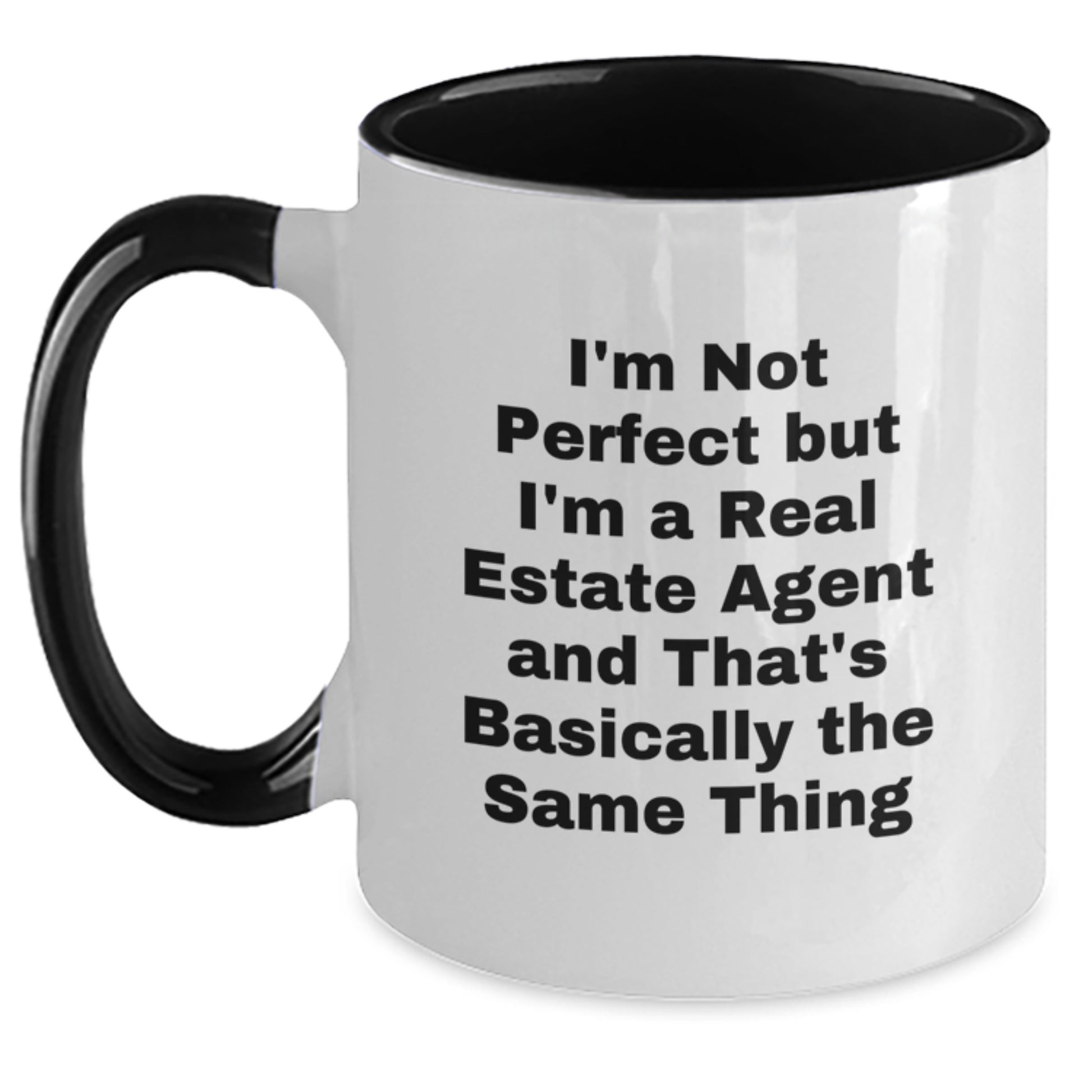 Real Estate Agent Two-Tone Coffee Mug Novelty Birthday Gift for Friends - Main