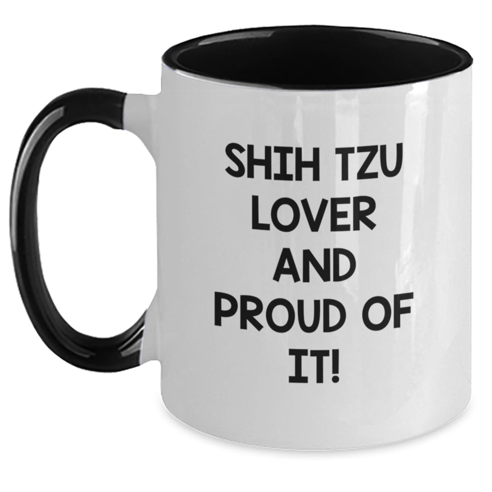 Shih Tzu Dog Lovers Funny Coffee Mugs Gifts from Men to Friends, Gifts for Shih Tzu Dog Enthusiasts, Two Tone Birthday Unique - Main