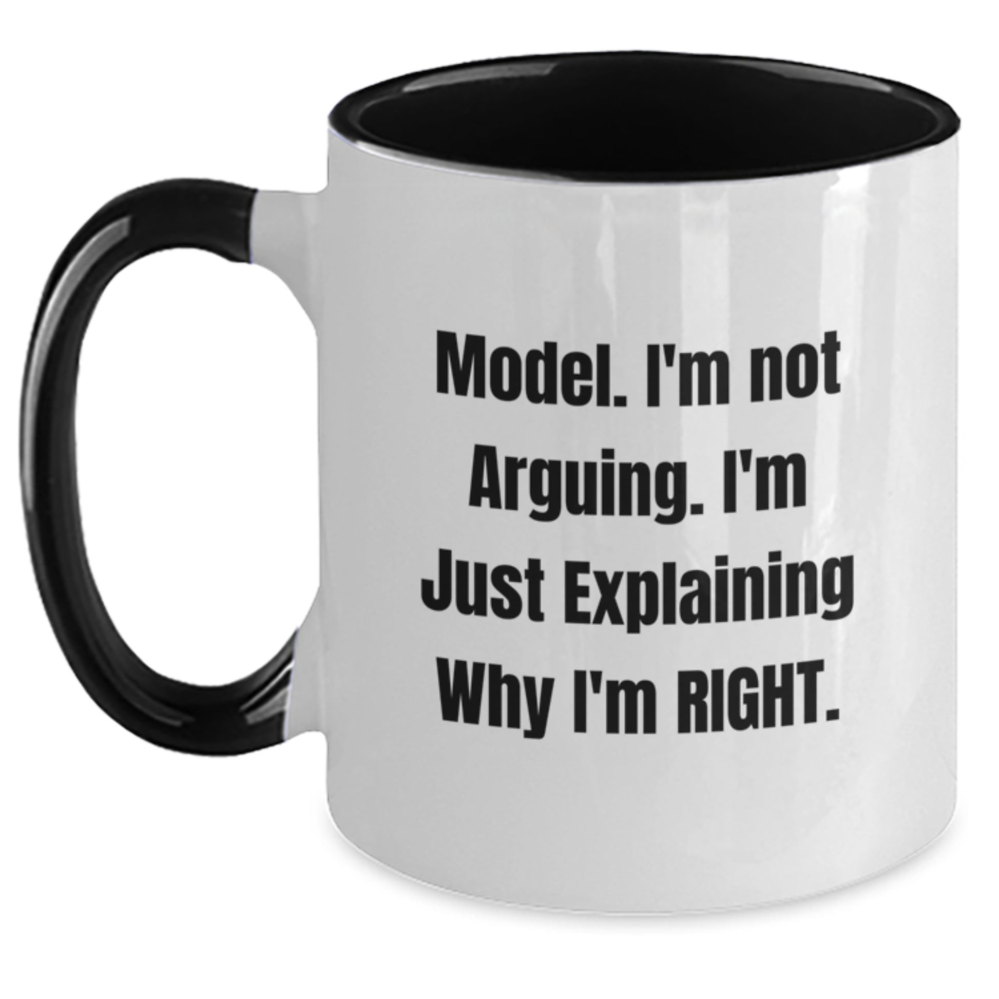 Funny Model Gifts, Model Mug, 'I'm Not Arguing. I'm Just Explaining Why I'm Right.' Birthday Unique Gifts from Friends - Main