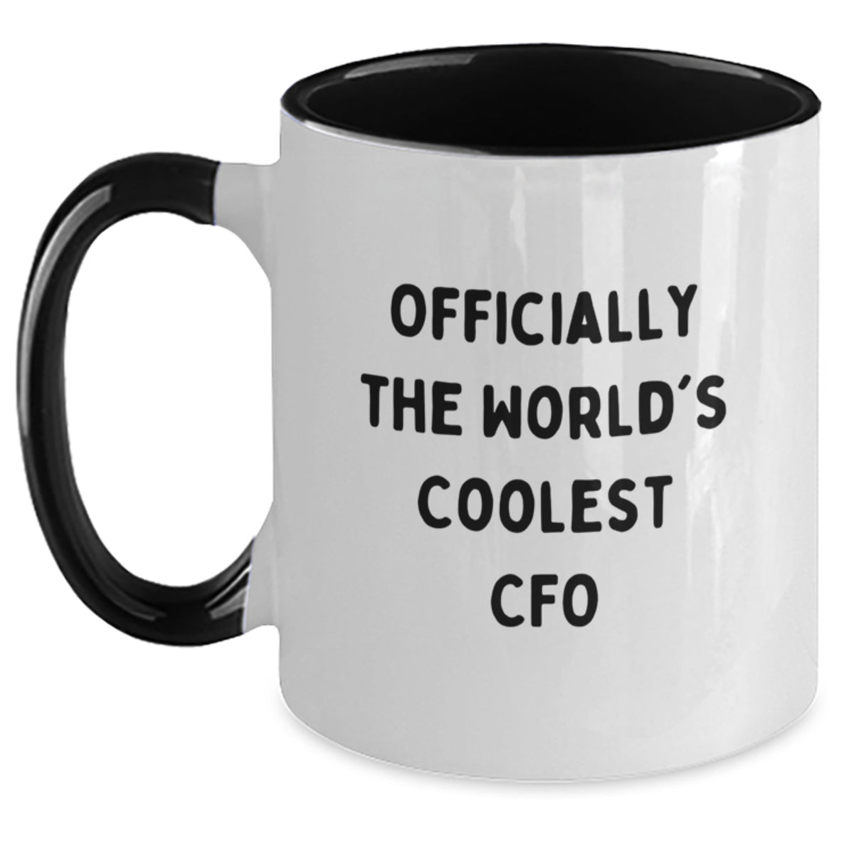 Funny CFO Gifts for Men Funny Two Tone Coffee Mug Officially The World's Coolest Cfo Gifts from Friends to Family - Main